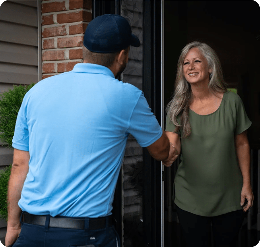 shaking hands in greeting